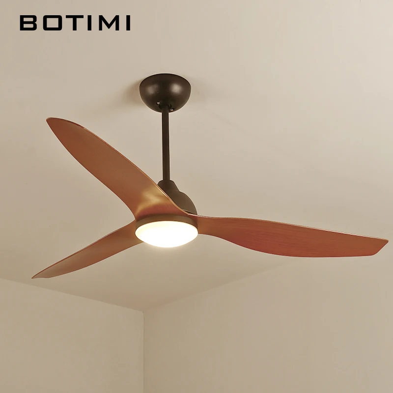 Us 287 04 22 Off Botimi New Arrival 52 Inch Led Ceiling Fan Modern Lights Remote Cooling Fans Home Lighting Lamps Fixtures In