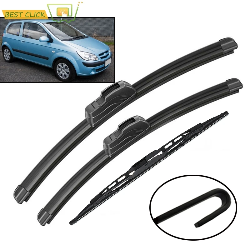 

Misima Windshield Windscreen Wiper Blades Set For Hyundai Getz Front Rear Window Wiper 2002 2003 2004 2005 2006 2007 2008 2009