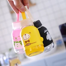 Модная Портативная Мини Стеклянная чашка корейский креативный маленький женский студенческий простой удобный стакан для воды