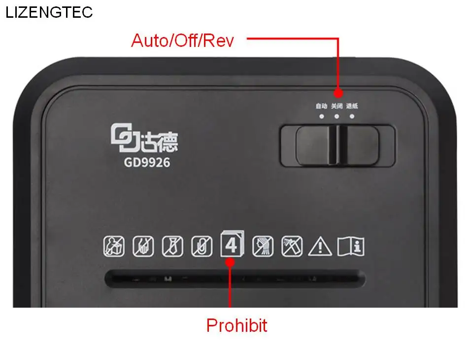LIZENGTEC дизайн многофункциональный Настольный Электрический бумажный шредер