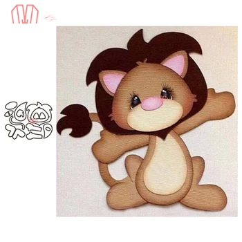 

Mai Build Up Lovely Lion Metal Cutting Dies Stencils for DIY Scrapbooking photo album Decorative Embossing DIY Paper Cards