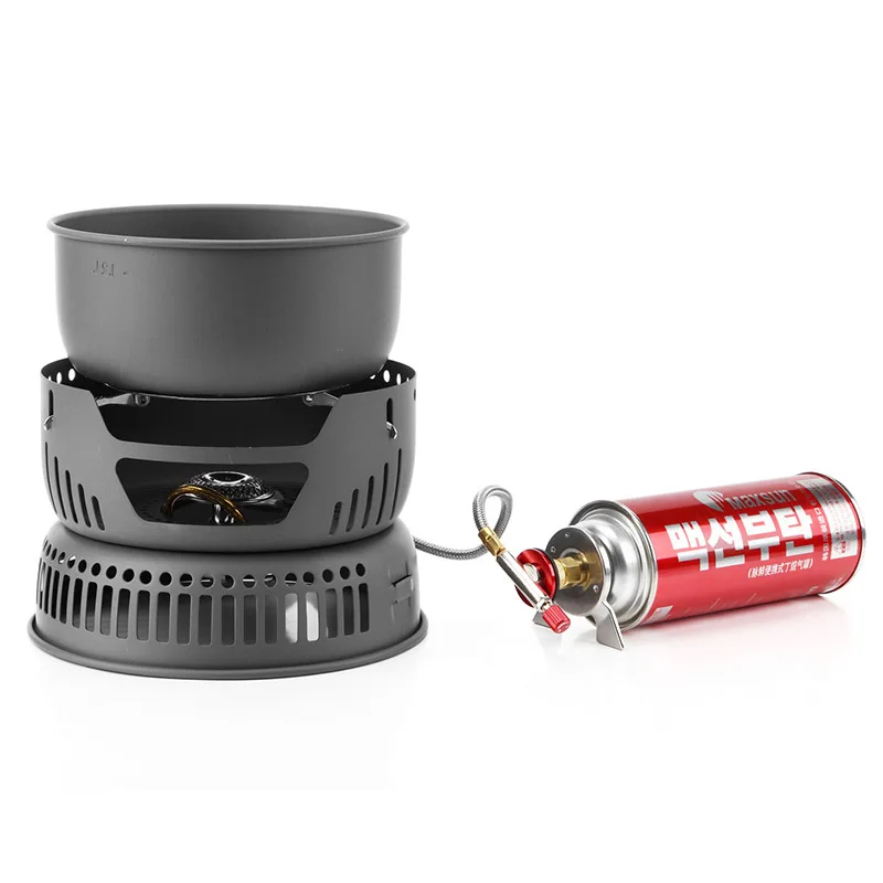 Outdoor portable barbecue oven hot pot boiler propane refill adapter gas  stove burner folding camping heater butane - AliExpress