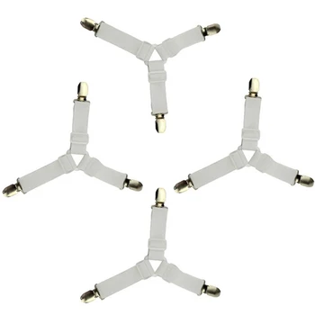 

1Pc Bed Sheet Clip Bed sheet Belt Fastener Mattress Non-slip Clip Blanket Gripper Blanket Cover Tidy Elastic Straps Holder