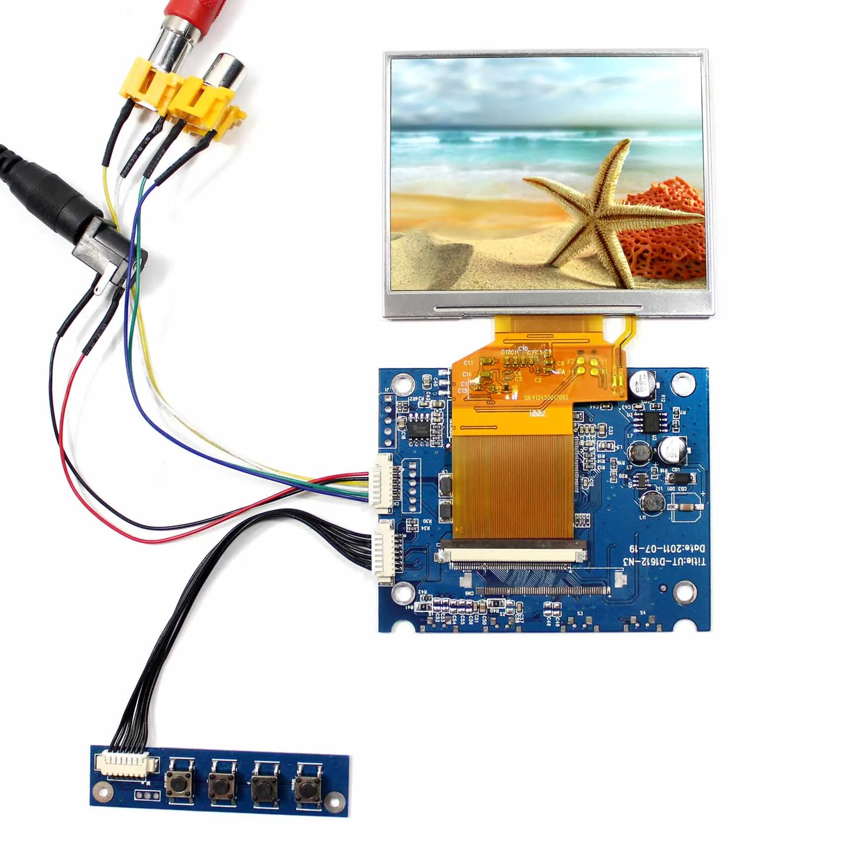 

2AV LCD Driver Board VS-D1612-N3 +3.5inch LQ035NC111 320x240 LCD Screen