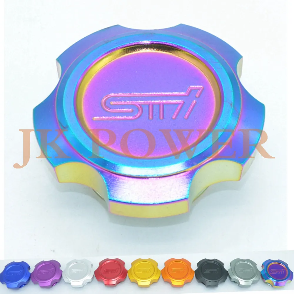 

JK STI Aluminum Engine Oil Cover Oil Cap Oil Tank Cap Oil Filler Cap Neo Chrome For SB XV