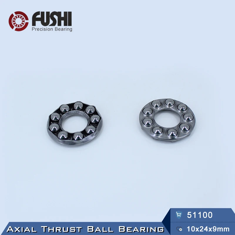 51100 упорный подшипник 10*24*9 мм (8 шт.) ABEC 1 Axial шарикоподшипники 8100|bearing bearing|bearing