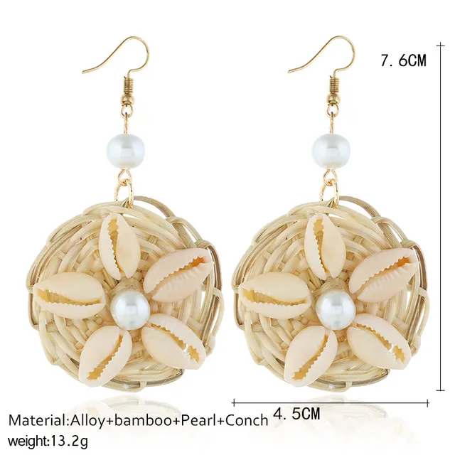 Rattan Earrings Fashion Handmade Wooden Straw Weave Rattan Vine Braid Drop Earrings New Fashion Geometric Long Earrings 7 Rattan Earrings Fashion Handmade Wooden Straw Weave Rattan Vine Braid Drop Earrings New Fashion Geometric Long Earrings 7