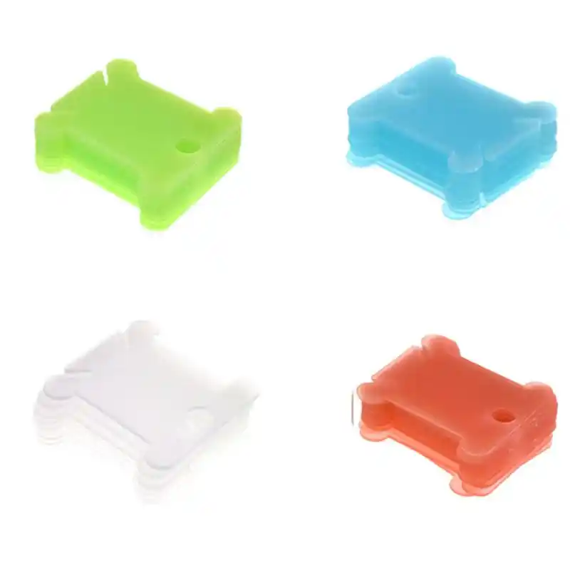 soporte de almacenamiento de pl/ástico 4cm//1.57 Width bobina de punto de cruz Fafalloagrron 100 piezas de hilo de bordar 2.7-3.7cm//1.06-1.46 Cream White
