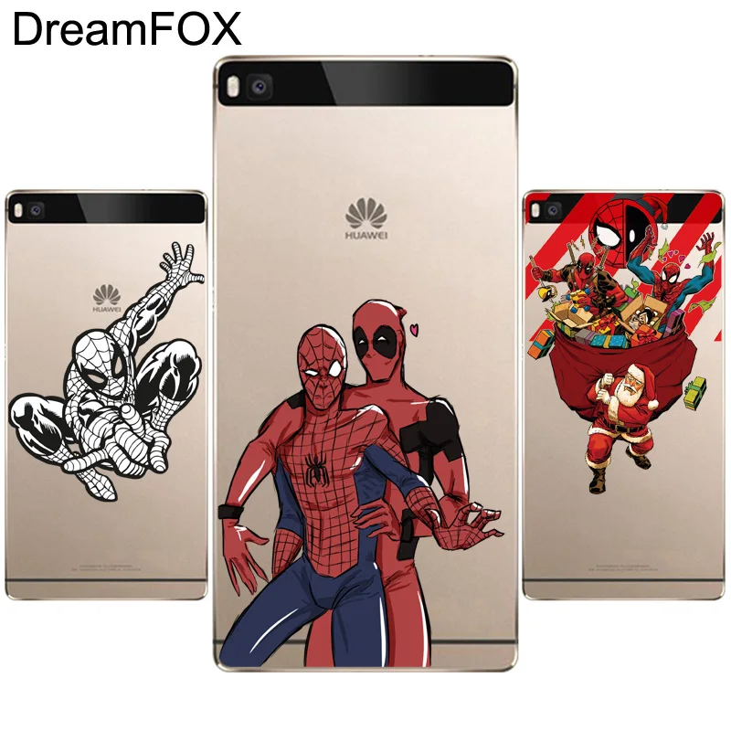 Мягкий силиконовый чехол из ТПУ DREAMFOX M530 Lone Spiderman для Huawei P8 P9 P10 Lite Plus 2017 Honor 8 Pro 9 6X |