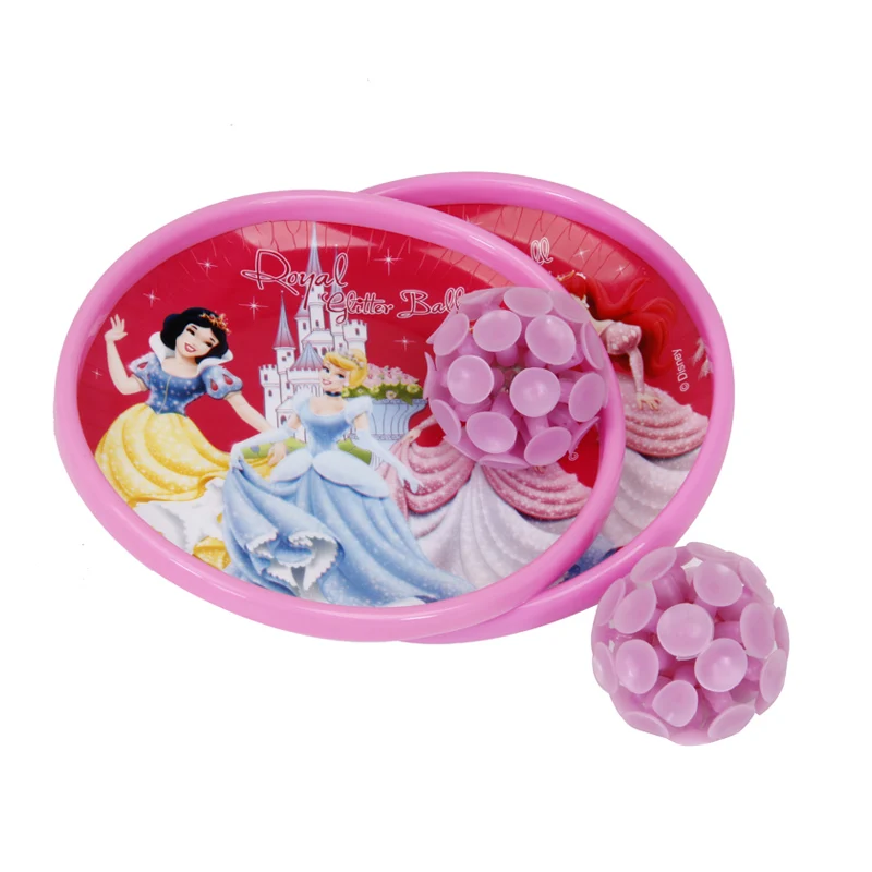 Princess Child Throwing Toy Cartoon Sucker Ball Sticky Target Ball Set Gift for Kids Sports Sucker Sticky Ball Toy Catch Ball