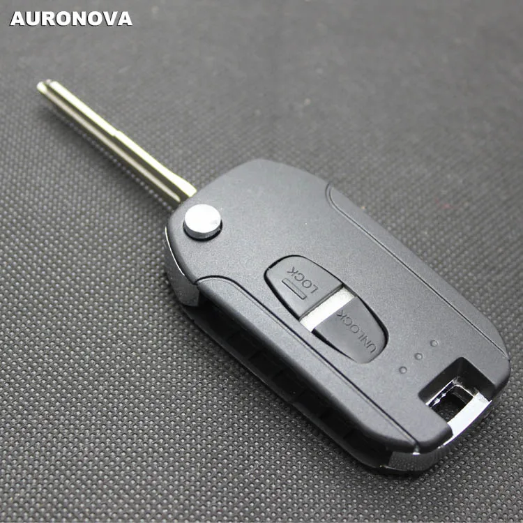 AURONOVA новый обновленный Складной Корпус для ключа флипа Mitsubishi Pajero 2 кнопки