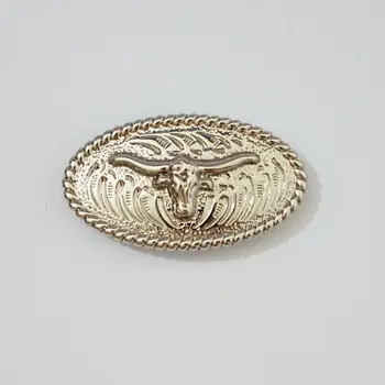 

(KB105) 10pc 1-3/4" Western Concho Longhorn Steer Concho Gold