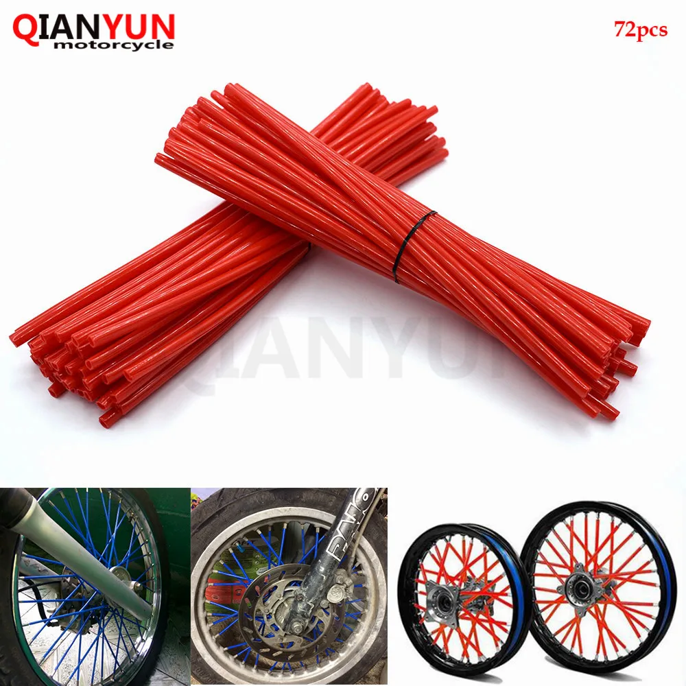 

Motorcycle Spoke Skins Wheel Rim Wrap Tubes Cover For Yamaha XT660Z Tenere 2008-2012 2009 2010 2011 Blue&Black