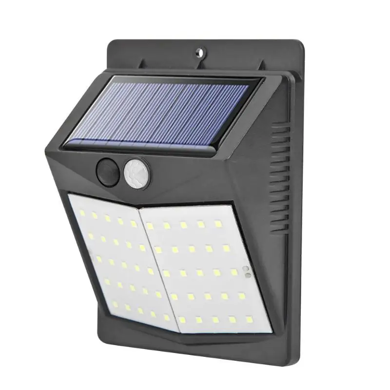 122LED солнечной энергии PIR датчик движения настенный светильник наружная уличная садовая лампа - Испускаемый цвет: 50LED