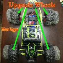 WLtoys 12428 1/12 גדול ורחב צמיגי גלגלי רכזות שדרוגי רכב RC צעצועי דגם חילוף חלקי אבזרים(China)