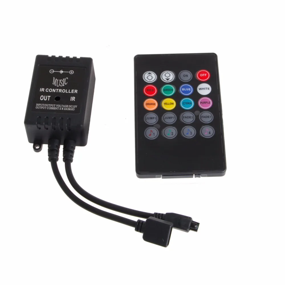 cheap HNGCHOIGE Popular 3 24 44 Key IR Remote Wireless Controller For 5050 3528SMD RGB LED Strip Light