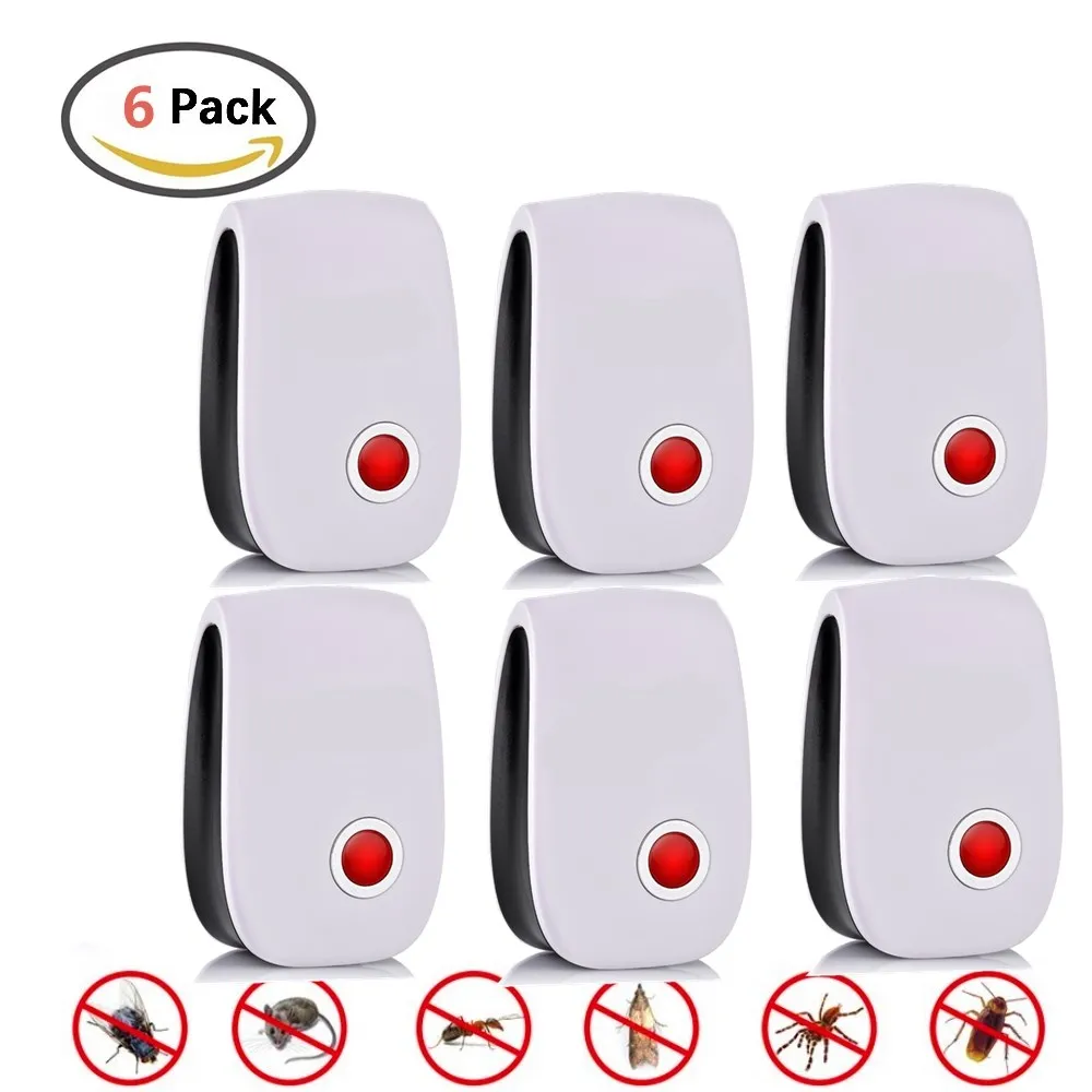 6 pcs البعوض طارد القاتل مكافحة الآفات بالموجات فوق الصوتية لمكافحة البعوض الرافض فخ صرصور الحشرات ماوس رفض 6 pcs البعوض طارد القاتل مكافحة الآفات بالموجات فوق الصوتية لمكافحة البعوض الرافض فخ صرصور الحشرات ماوس رفض
