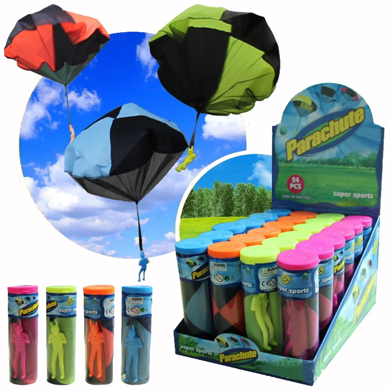 

kids our door Sport toy Hand Throwing Toy parachute Children learning education toy Paratrooper action figure Toys for children
