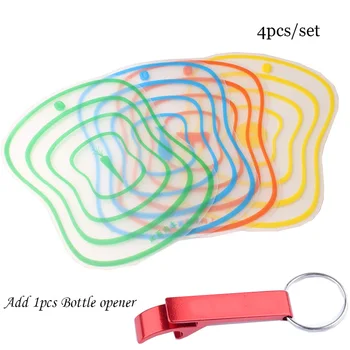 

4Pcs/set Kitchen Non-Slip Plastic Cutting Boards Cut Chopping Block Portable Frosted Antibacteria Vegetable Meat Cutting Pad