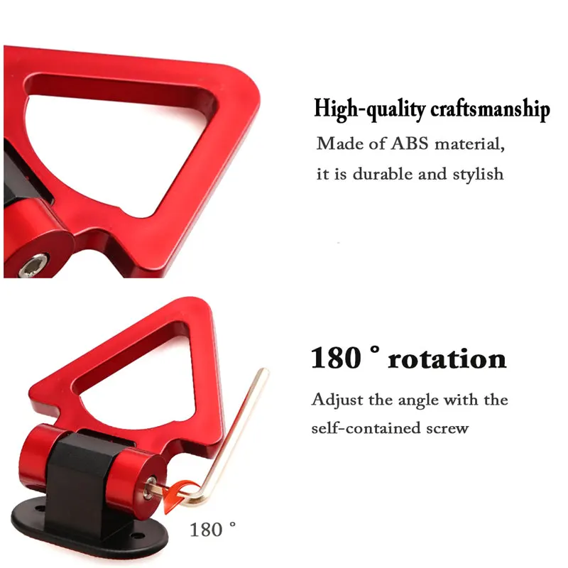 Auto Refitment Creative ABS Trailer Hook Decorative Stickers Sticky Traction Towing Hook Small Trailer Ring Hook Car Accessories