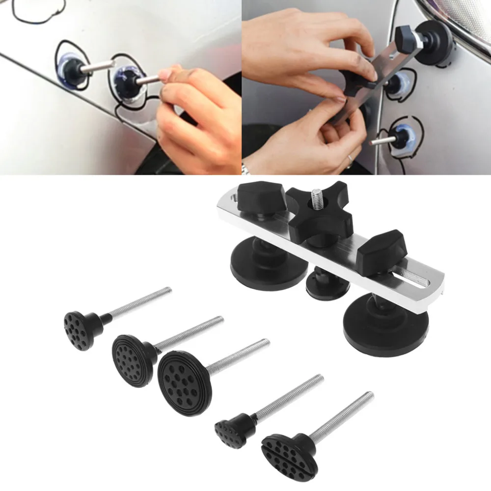 

Multifunctional Hand Paintless Dent Repair Puller Bridge Auto Car Body Motorcycle Refrigerator Hail Dent Removal Kit Tool