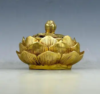 

SCY 1024+++ Pure copper lotus flower incense burner decoration
