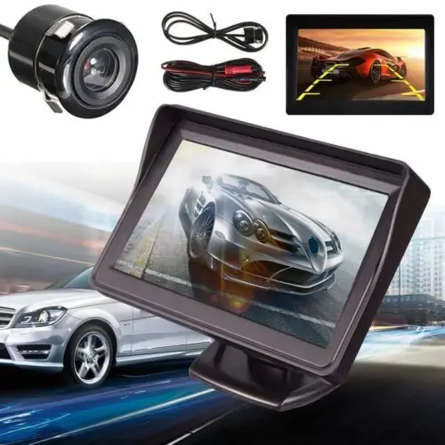 

4.3" TFT LCD Monitor Car Rear View System Backup Reverse Camera Night Vision car screen car monitor DE