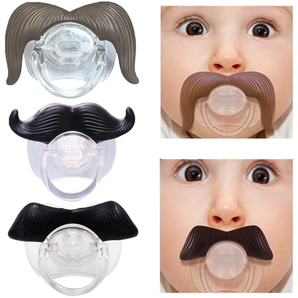 

Funny Baby Pacifiers Food Grade Silicone Nipples Teethers Toddler Pacifier Orthodontic Soothers Teat for Baby Pacifier Gift New