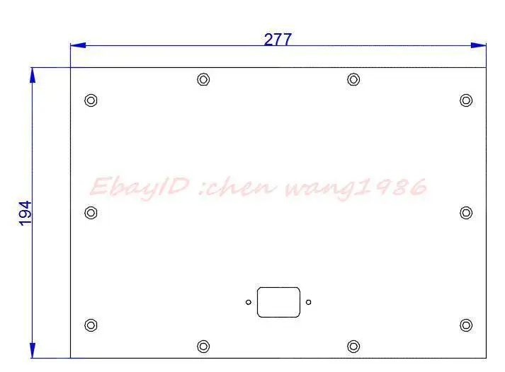 Большое алюминиевое шасси класса А усилитель мощности Корпус DIY чехол Hi-End Box