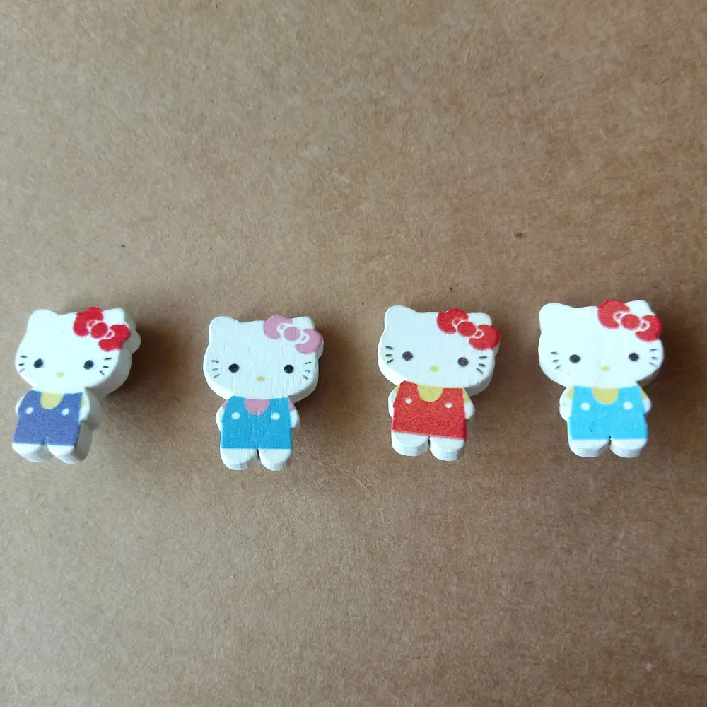 10pcs Cartoon Animal Decorative Buttons with shank Wooden Crafts Sewing Scrapbooking DIY Apparel accessories | Дом и сад