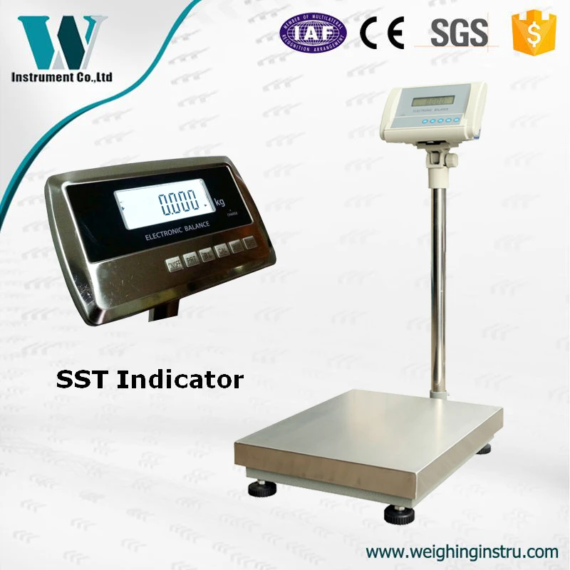 

1g 120kg accuracy stainless steel indicator electronic weighing scale with computer interface