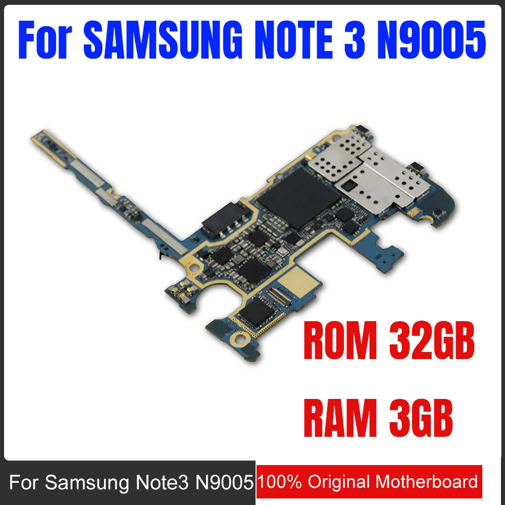 

32gb Original unlocked for Samsung Galaxy Note 3 N9005 Motherboard with Chip,Europe Version for Note 3 N9005 Mainboard