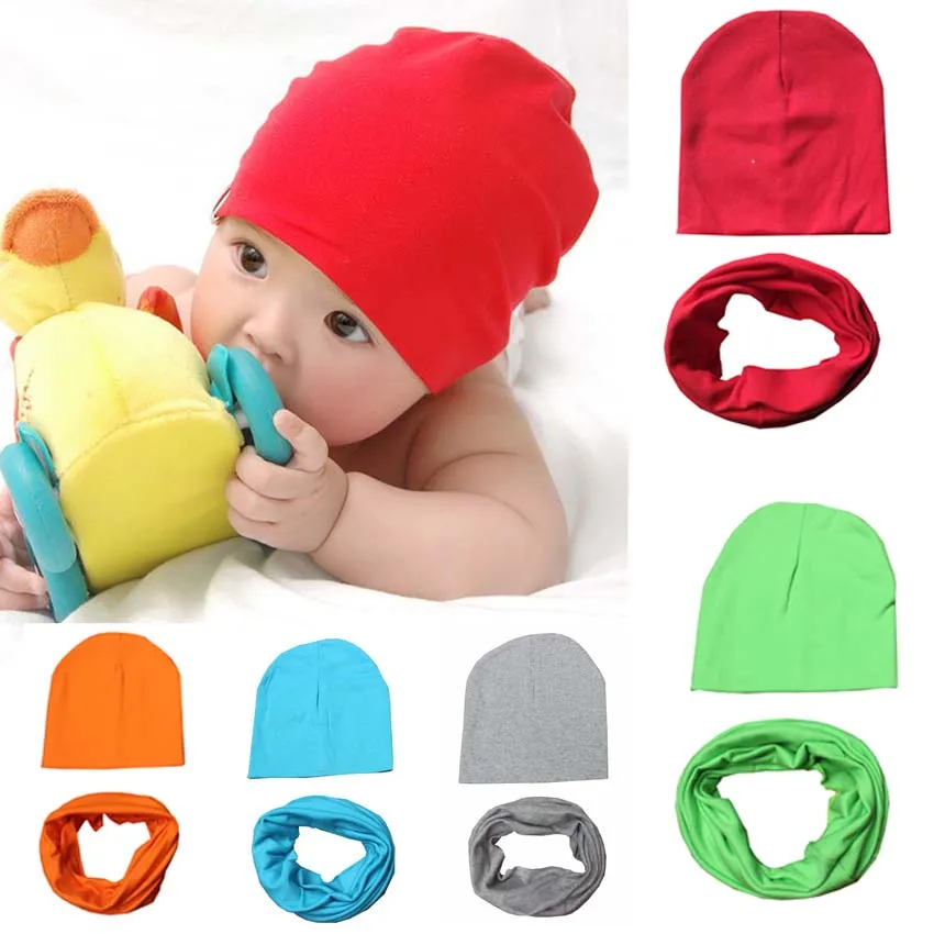 

Baby Hat Infant Caps Cotton Scarf Baby Beanies Love Heart Print Spring Autumn Children Hat Scarf Set Baby Girls Hats Photo Props