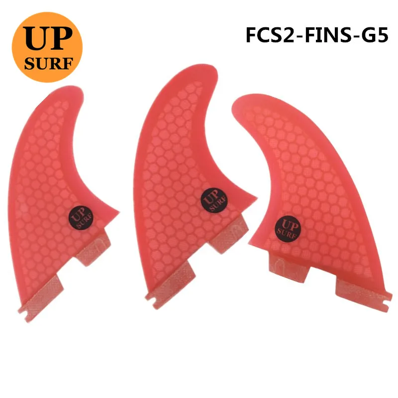 FCS II-G5/G3/G7 плавники три-набор соты FCS2 плавник красный синий Quilhas Surf Fin