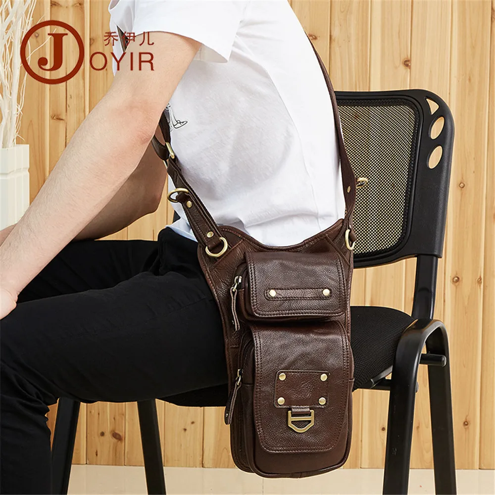 

JOYIR New Arrival men's Genuine Leather Bag Vintage Leather Men Messenger Bags Crossbody Shoulder Bag Male Bags Phone Bolsa