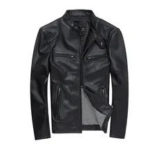 Мужская Панк ветровая турбина Pu куртка пальто черный M-3XL воротник молния Европейская и американская весна и осень Мода Досуг Куртка