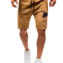 MarKyi бренд плиссированные дырочки мужские летние короткие брюки desgin мужские хлопковые шорты хип-хоп шорты