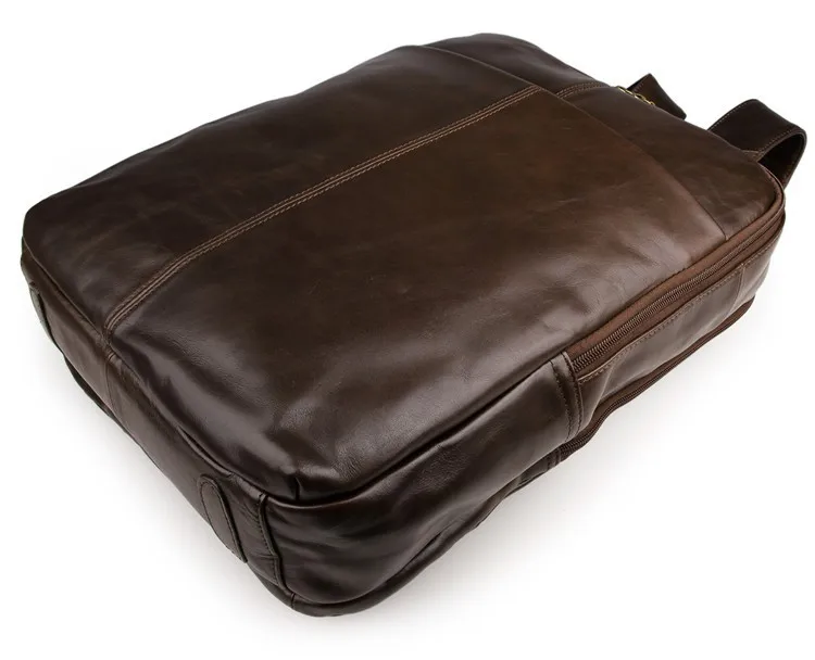 Унисекс Винтаж Натуральная кожаный рюкзак для подростков школьный рюкзак 7280C