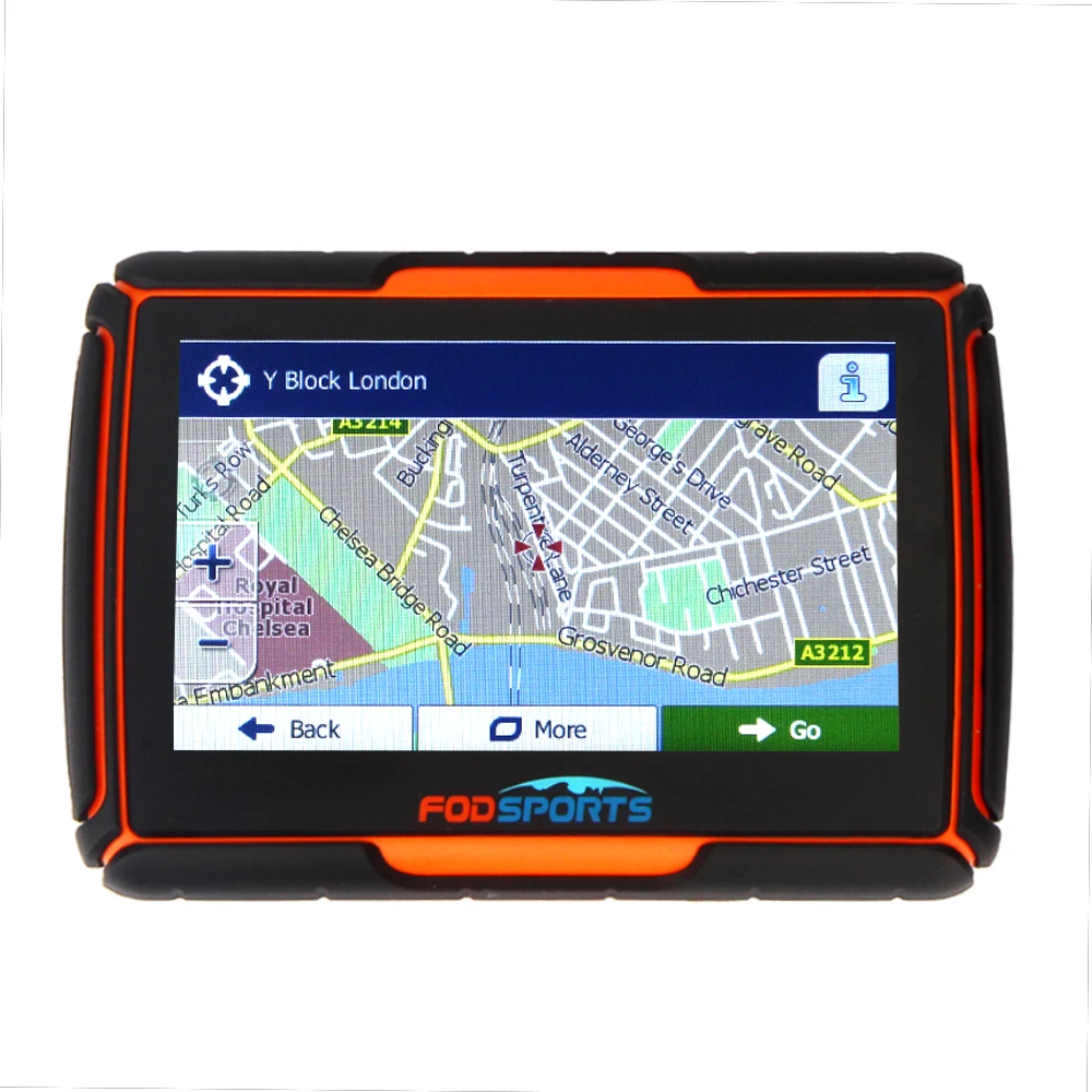 Fodsports 4 3 дюймовый IPX7 водонепроницаемый мото GPS навигатор FM 8 Гб 256 ОЗУ Bluetooth