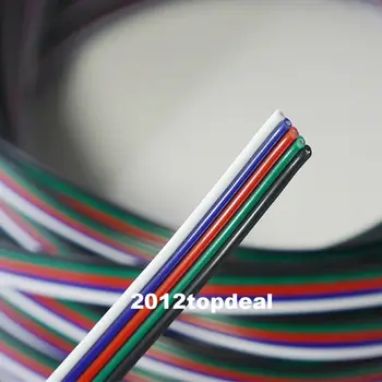 

1M -100M Extension Cable Line for 5050 RGBW RGBWW LED Strip 5pin Cord Wire