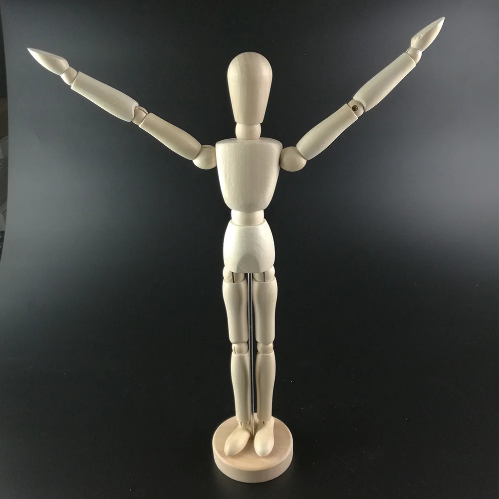 Dřevěné lidské tělo 5,5 palce 15 cm dřevo lidské tělo Model Figura Manikin Mannequin Artist Kreslení náčrtek