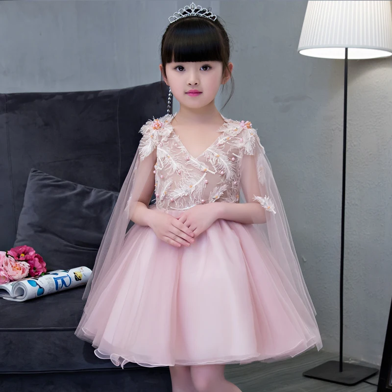 Flower Girl Dresses Ball Gown Beading Kids Dresses for Girls Pageant Dress for Party Birthday Sleeveless V-neck Princess Dress Flower Girl Dresses Ball Gown Beading Kids Dresses for Girls Pageant Dress for Party Birthday Sleeveless V-neck Princess Dress