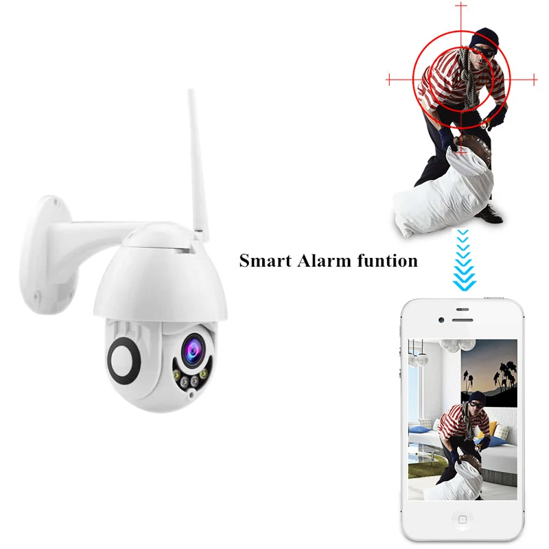 1080P Speed Mini Dome Wifi IP Camera 2mp Outdoor PTZ Wireless cctv Camera Android sd Card Slot Home Security Camera Waterproof 1080P Speed Mini Dome Wifi IP Camera 2mp Outdoor PTZ Wireless cctv Camera Android sd Card Slot Home Security Camera Waterproof