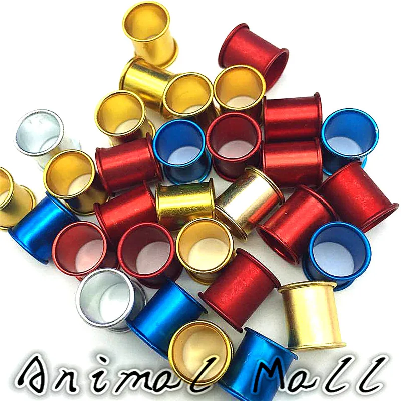 

1000 pcs 8 mm Pigeon foot rings Aluminum Ring Birds identification tools 4 colors Bird tools wholesale