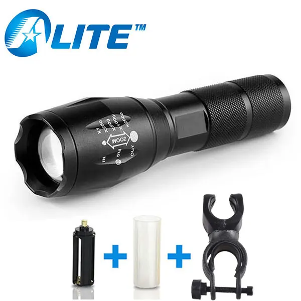 

[Free Ship] Ultra Bright 5 Mode CREE XML T6 3800LM Zoomable Led Flashlight Waterproof Torch Lights Bike Light