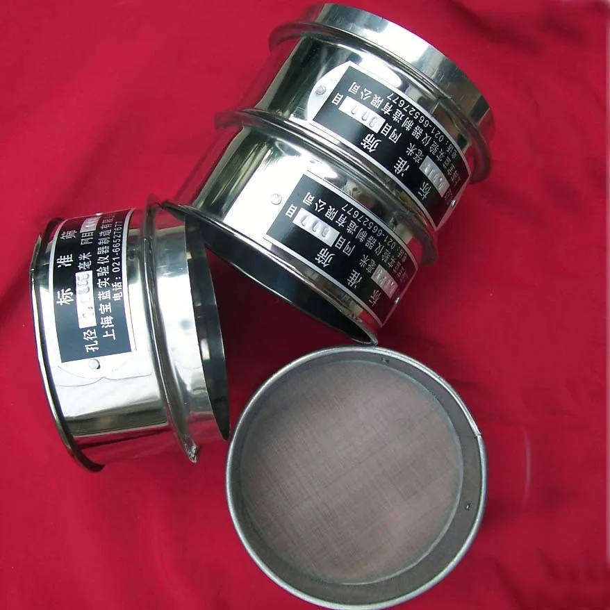 

10cm*5cm stainless steel test sieve/ standard test sieve/ laboratory sieve(Aperture:0.2mm/0.15mm/0.1mm/0.09mm/0.075mm)