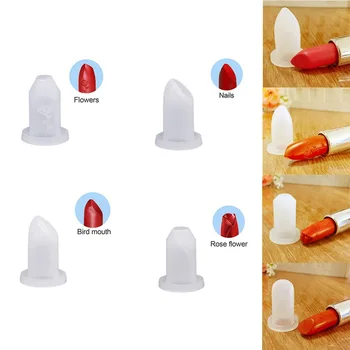 

4pcs homemade DIY 12.1mm lipstick filling tube silicone head mold makeup homemade lipstick mold silicone lipstick beauty tools