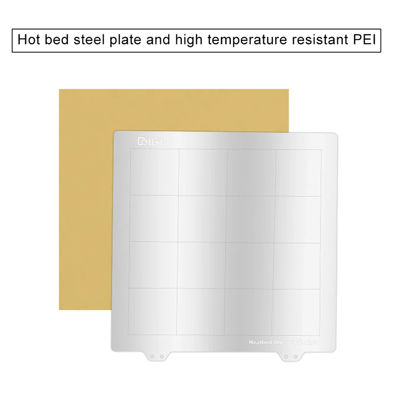 

Newly Hot Bed Steel Sheet Plate with High Temperature Resistant PEI Kit for MK3 3D Printer