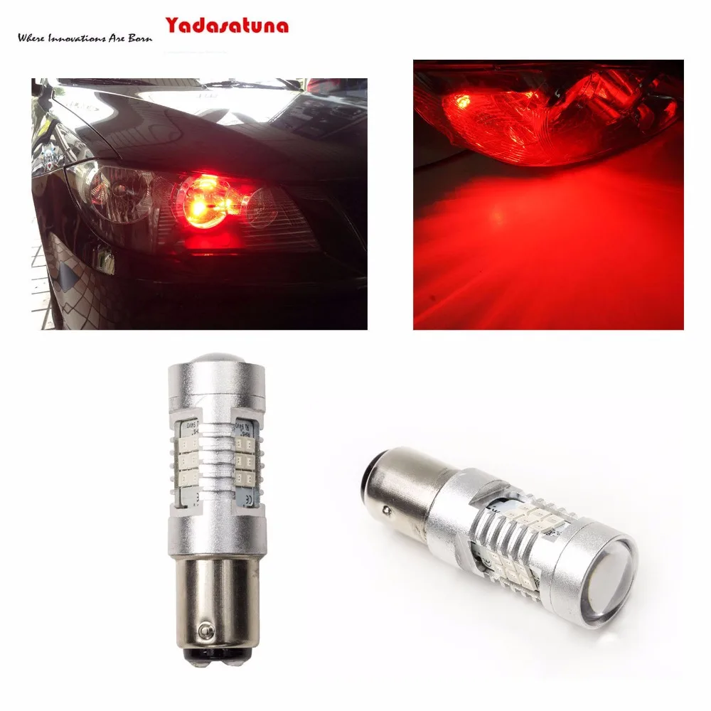 Powerful 21W Red 1157 BAY15D BAZ15d 566 P21/4W 7225 LED Bulbs For car Brake Backup Tail Stop Lights Turn Signal White 6000K | Автомобили и