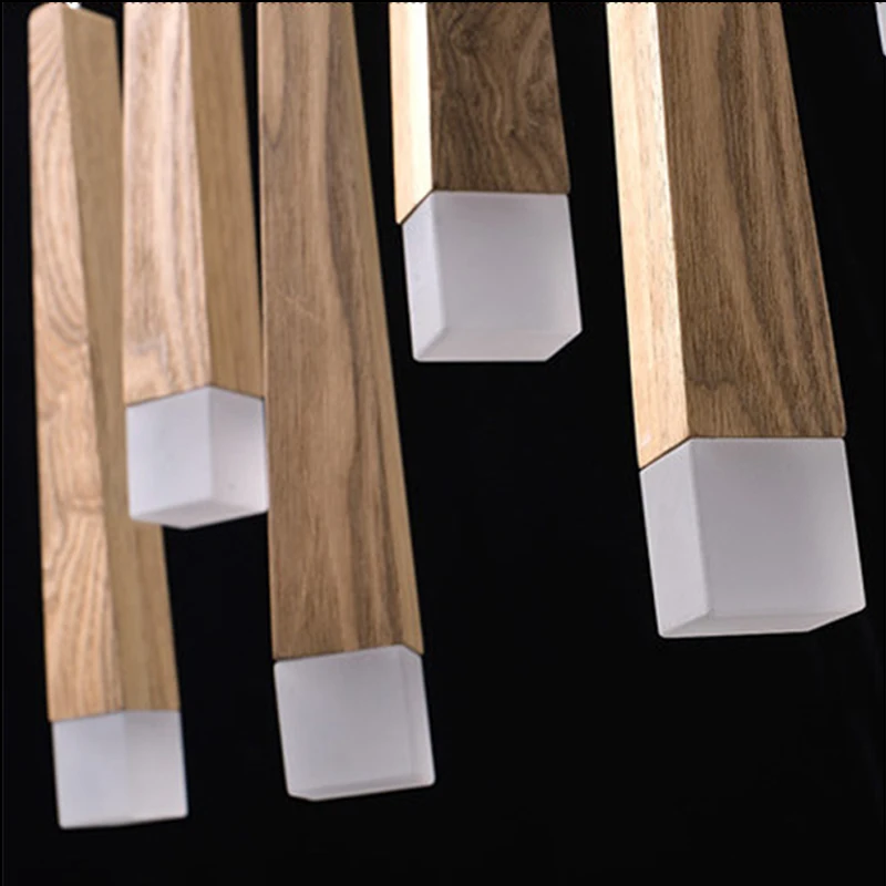 Деревянная светодиодная Подвесная лампа в винтажном стиле|wood light|light diningaircraft light |